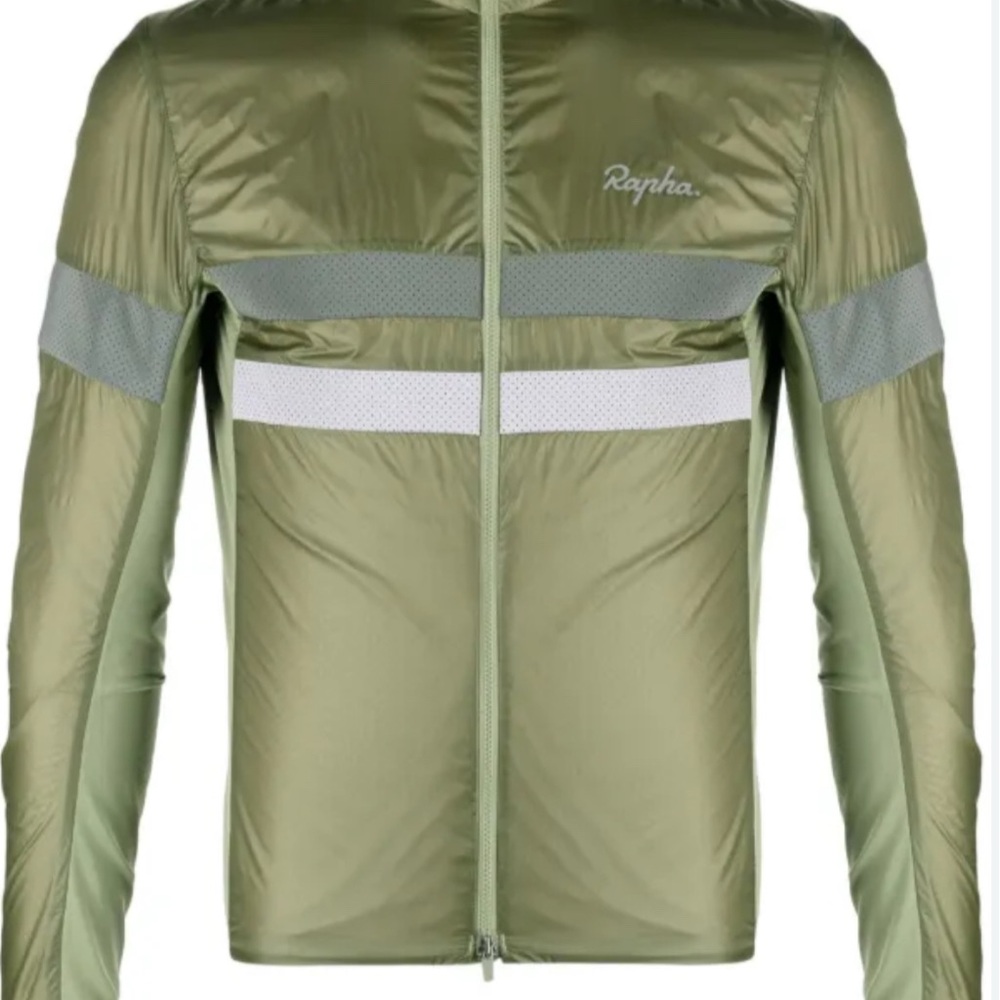 Rapha Men's CYCLING BREVET INSULATED JACKET OLIVE GREEN SZ XL